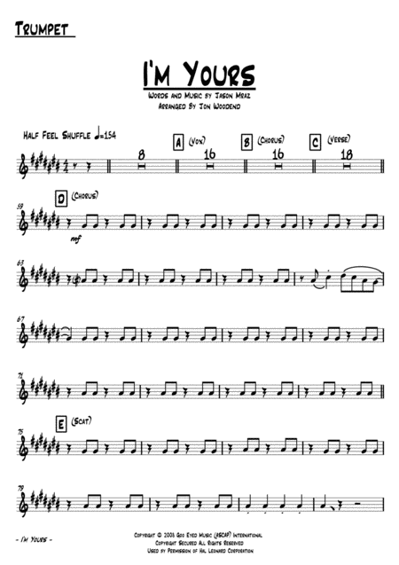 I M Yours 7 Piece Horn Chart Page 2