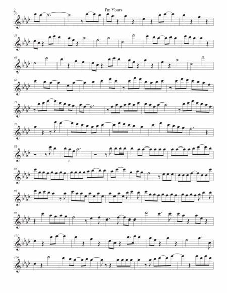 I M Yours Bari Sax Page 2