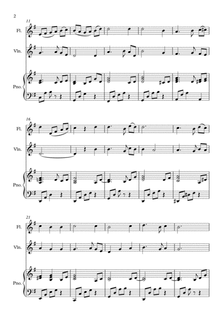 I Need Thee Every Hour For Flute Violin And Piano Page 2