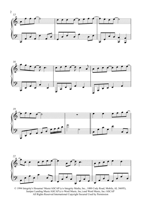 I Offer My Life Piano Solo Page 2