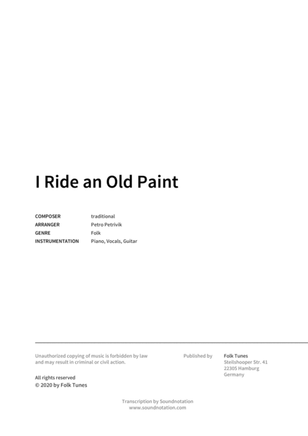 I Ride An Old Paint Page 2
