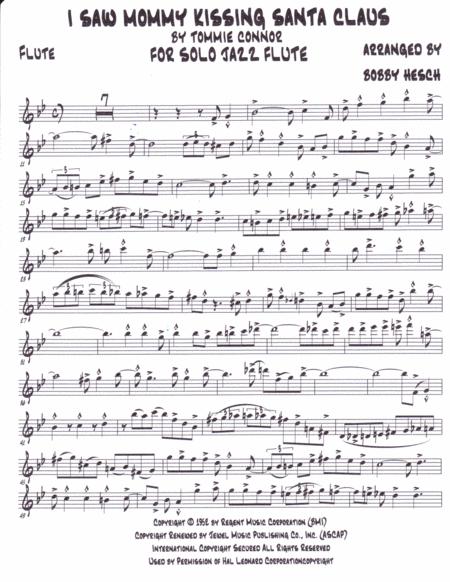 I Saw Mommy Kissing Santa Claus For Solo Jazz Flute Page 2