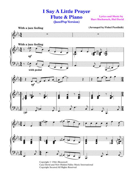 I Say A Little Prayer For Flute And Piano Video Page 2