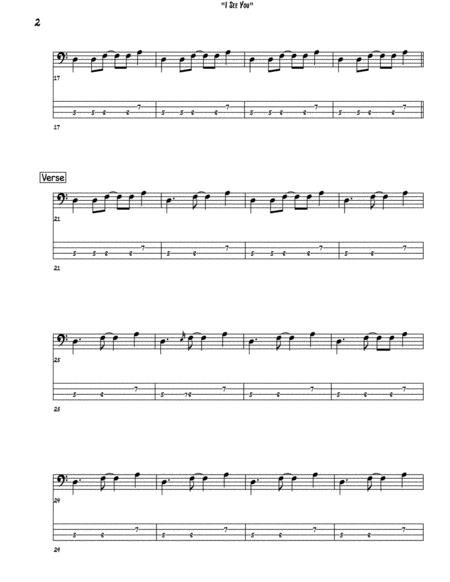 I See You Bass Guitar Tab Page 2