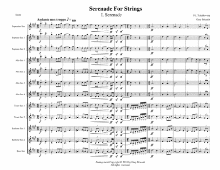 I Serenade From Serenade For Strings Page 2