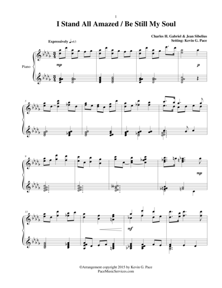 I Stand All Amazed Be Still My Soul Professional Piano Solo Medley Page 2