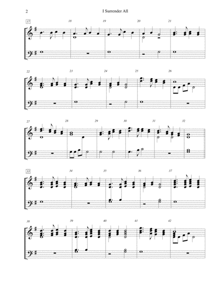 I Surrender All For 2 Octave Handbell Choir Page 2