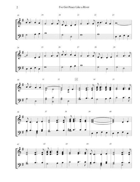 I Ve Got Peace Like A River For 3 Octave Handbell Choir Page 2