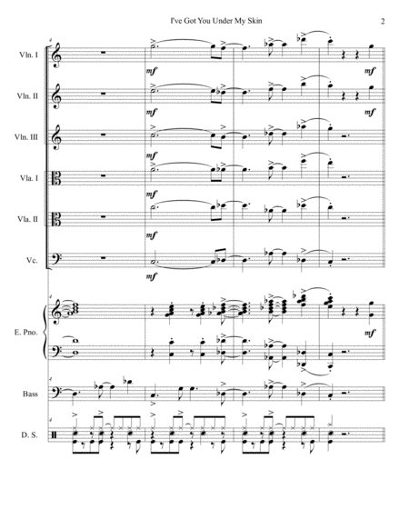 I Ve Got You Under My Skin String Sextet Orchestra Page 2