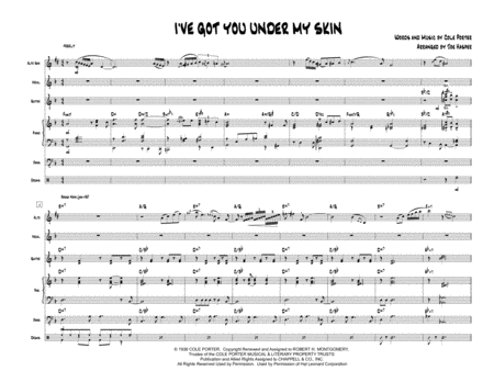 I Ve Got You Under My Skin Vocal Solo With Jazz Combo Page 2