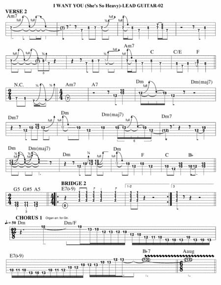 I Want You She So Heavy Guitar Tab Page 2