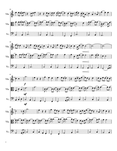 I Will Be By Edwin Mccain For String Trio Violin Viola Cello Page 2