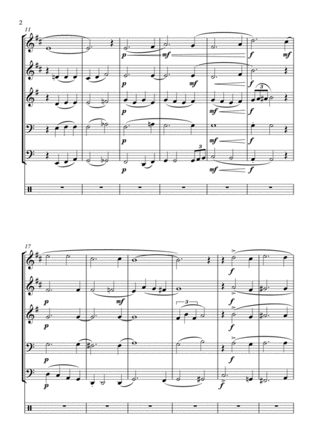 I Will Be Home For Christmas Brass Quintet Page 2