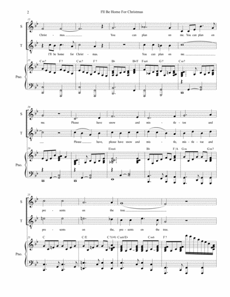 I Will Be Home For Christmas Duet For Soprano And Tenor Solo Page 2