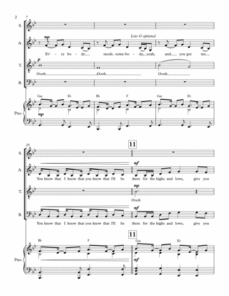 I Will Be There By Walk Off The Earth Satb Choir Page 2