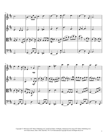 I Will Make Love To You String Quartet Page 2