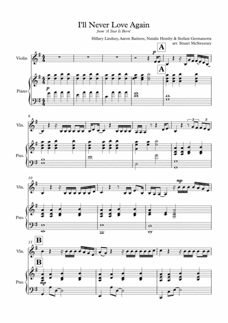 I Will Never Love Again Violin Solo Page 2