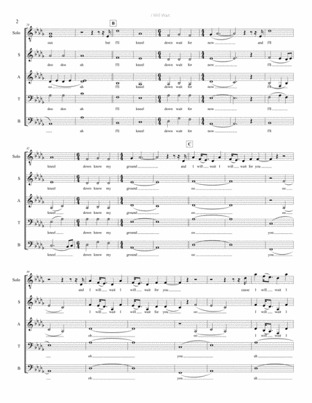 I Will Wait Satb Version Page 2