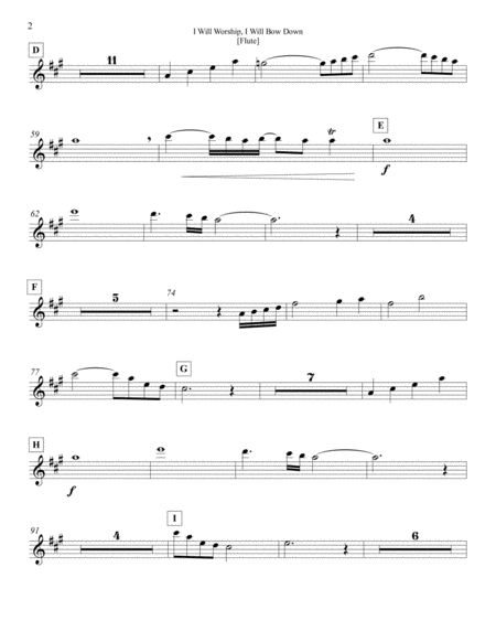 I Will Worship I Will Bow Down Orchestral Parts Page 2