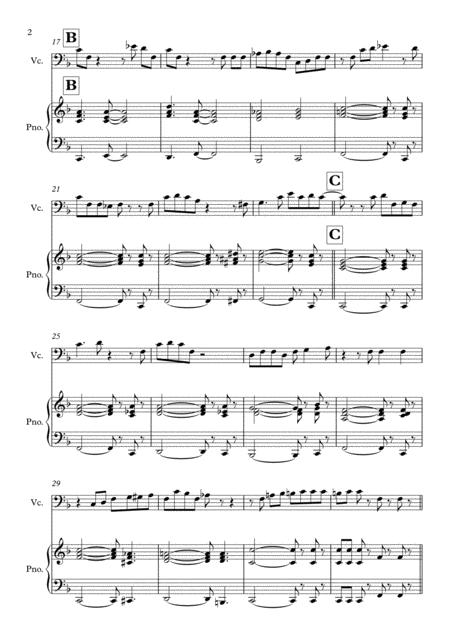 I Wish I Knew How It Would Feel To Be Free Solo For Cello Piano In F Major Page 2