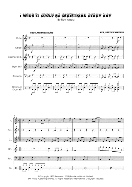 I Wish It Could Be Christmas Every Day Wind Quintet Page 2