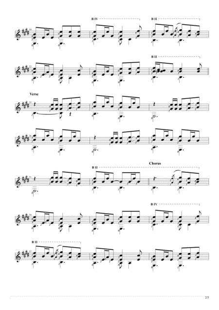 I Wont Give Up Solo Guitar Score Page 2