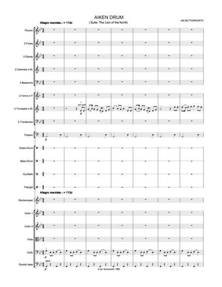 Ian Butterworth Aiken Drum For Full Orchestra Page 2