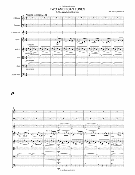 Ian Butterworth Two American Tunes For Chamber Orchestra Page 2