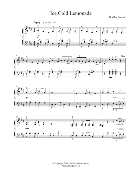 Ice Cold Lemonade Solo Piano Page 2