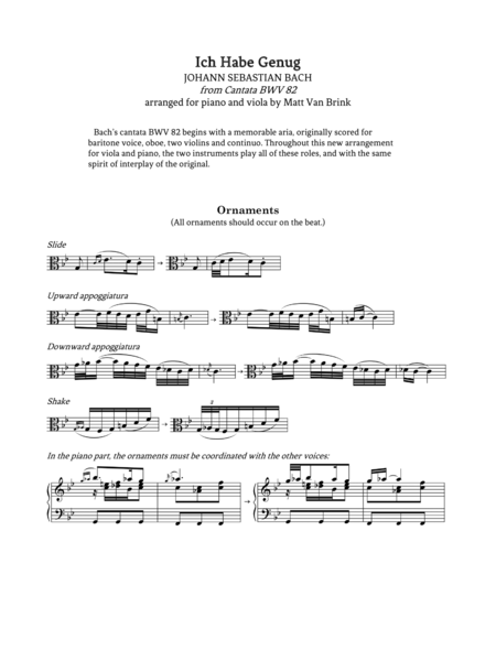 Ich Habe Genug Viola Piano Page 2