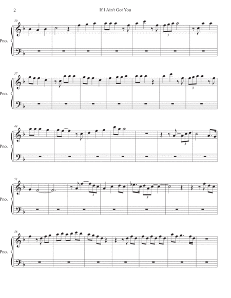 If I Aint Got You Piano Page 2