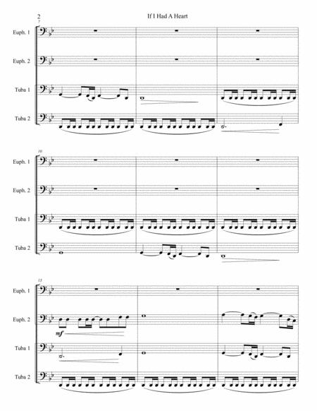 If I Had A Heart Theme From Vikings For Tuba Euphonium Quartet Page 2