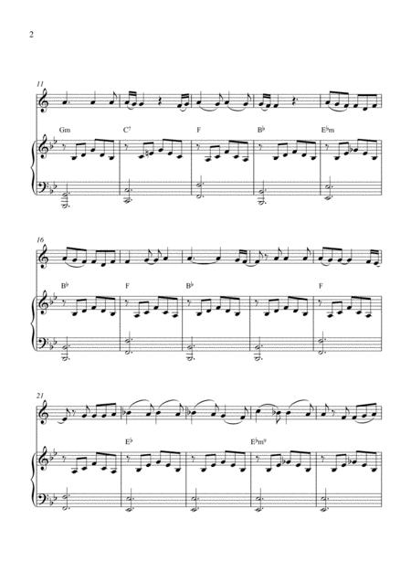 If I Knew Horn In F Solo And Piano Accompaniment With Chords Page 2
