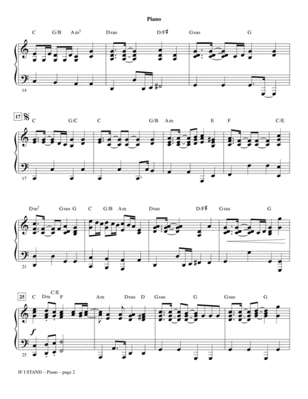 If I Stand Arr Robert Sterling Piano Page 2