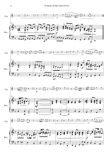 If Music Be The Food Of Love For Cor Anglais And Piano Page 2