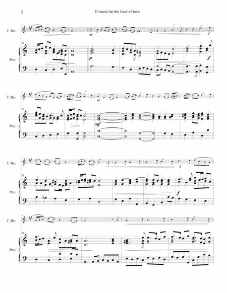 If Music Be The Food Of Love For Tenor Horn Horn In E Flat And Piano Page 2