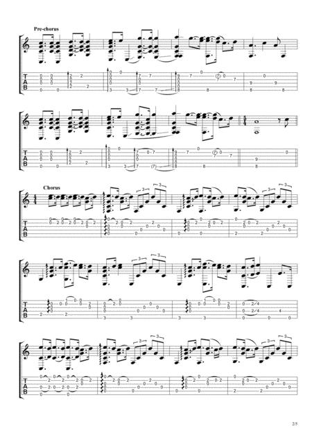 If The World Was Ending Fingerstyle Guitar Page 2