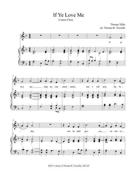 If Ye Love Me Unison Choir Page 2