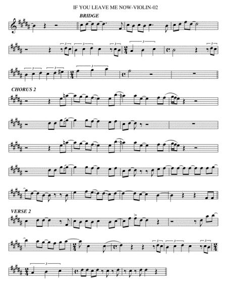 If You Leave Me Now Violin Page 2