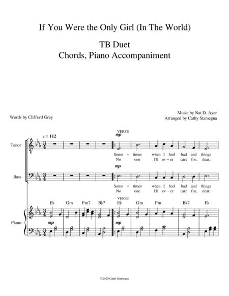 If You Were The Only Girl In The World Tb Duet Chords Piano Accompaniment Page 2