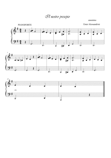 Il Nostro Presepio Voce E Piano Page 2