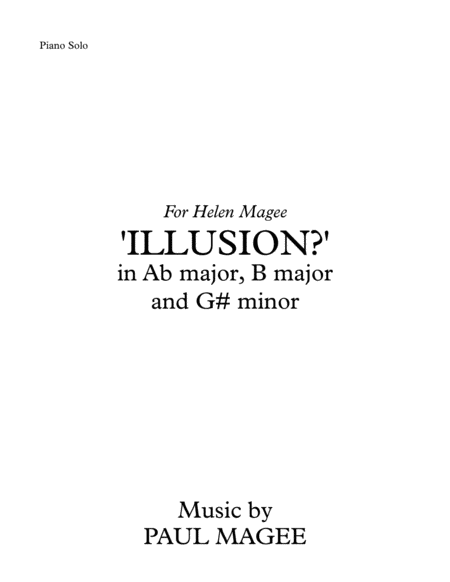 Illusion In Ab Minor B Major And G Minor Page 2