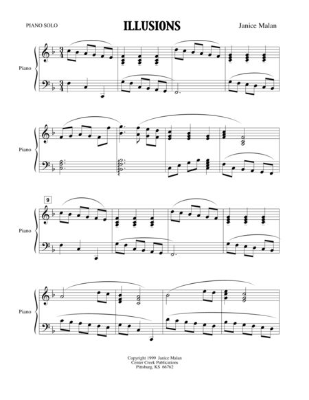 Illusions For Piano Solo Page 2