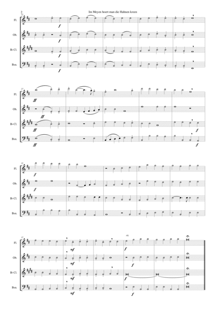 Im Meyen Hoert Man Die Hahnen Kreen In May You Hear The Cocks Crow For Wind Quartet Page 2