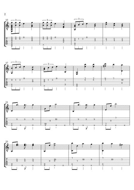 Imagine Ariana Grande Acoustic Fingerstyle Guitar Tab Page 2