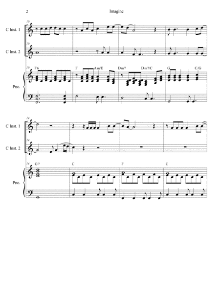 Imagine Duet For C Instruments Page 2