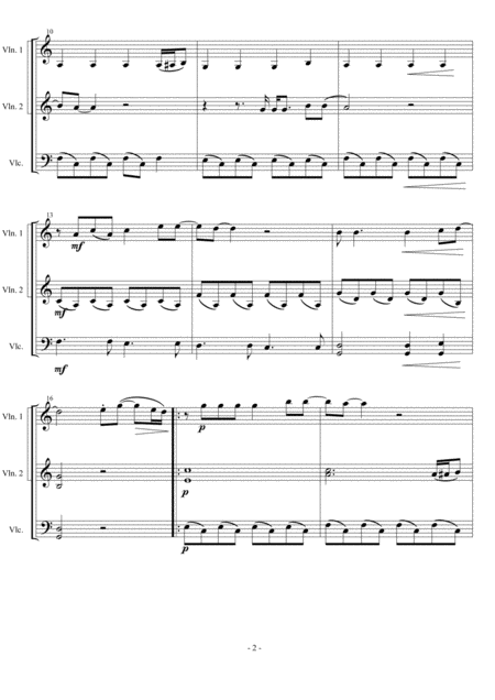 Imagine John Lennon Arranged For String Trio Page 2