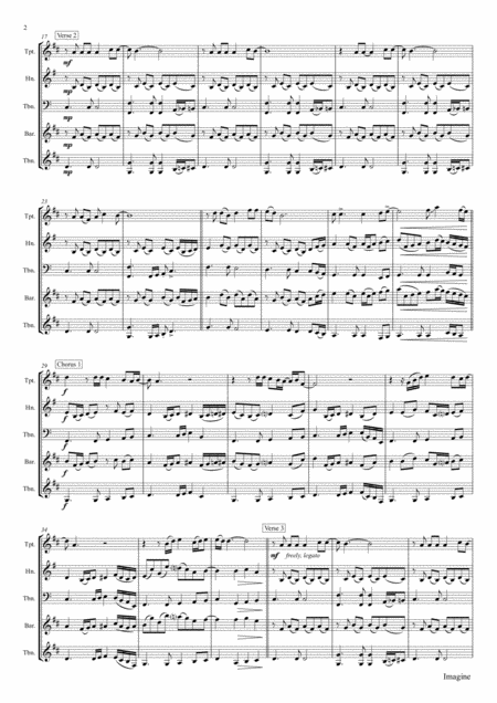 Imagine John Lennons Classic Brass Trio Page 2