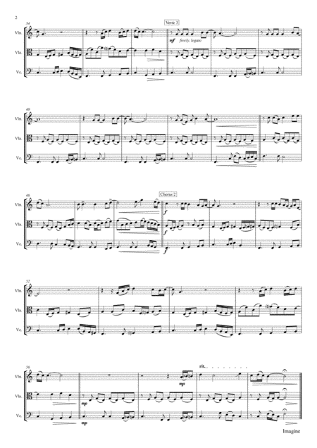 Imagine John Lennons Classic String Trio Page 2