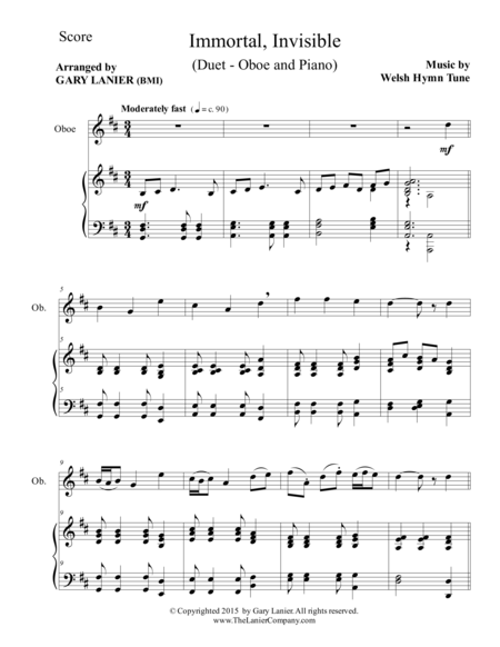 Immortal Invisible Duet Oboe And Piano Score And Parts Page 2